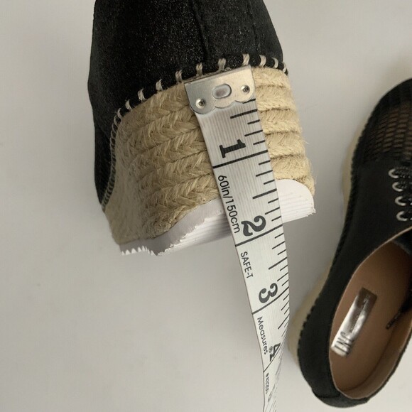 New INC International Concepts Abrelia Sneakers Perforated Espadrille Black 10 - Picture 8 of 11